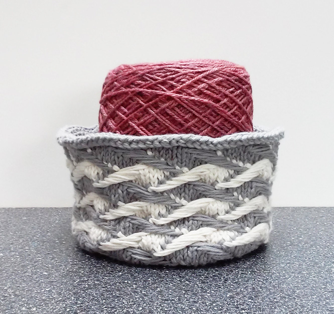 トップス Basket Pattern Combination Knitted Basket Pattern Combination Knitted
