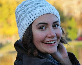 Trending Mosaic 2 Color Jacquard Hat Knitting Pattern