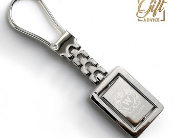 Personalised Customised Metal Key Рing Engraved Gift Keychain