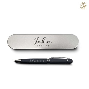 Best Metal Ballpoint Pen with Personalized Engraving & Metal Case Gift