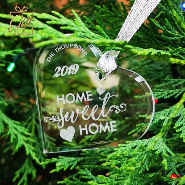 Personalized Engraved Custom Crystal Ornament Decoration for Christmas Tree