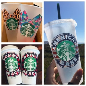 Back the Blue Red Line Starbucks reusable hot or cold cup
