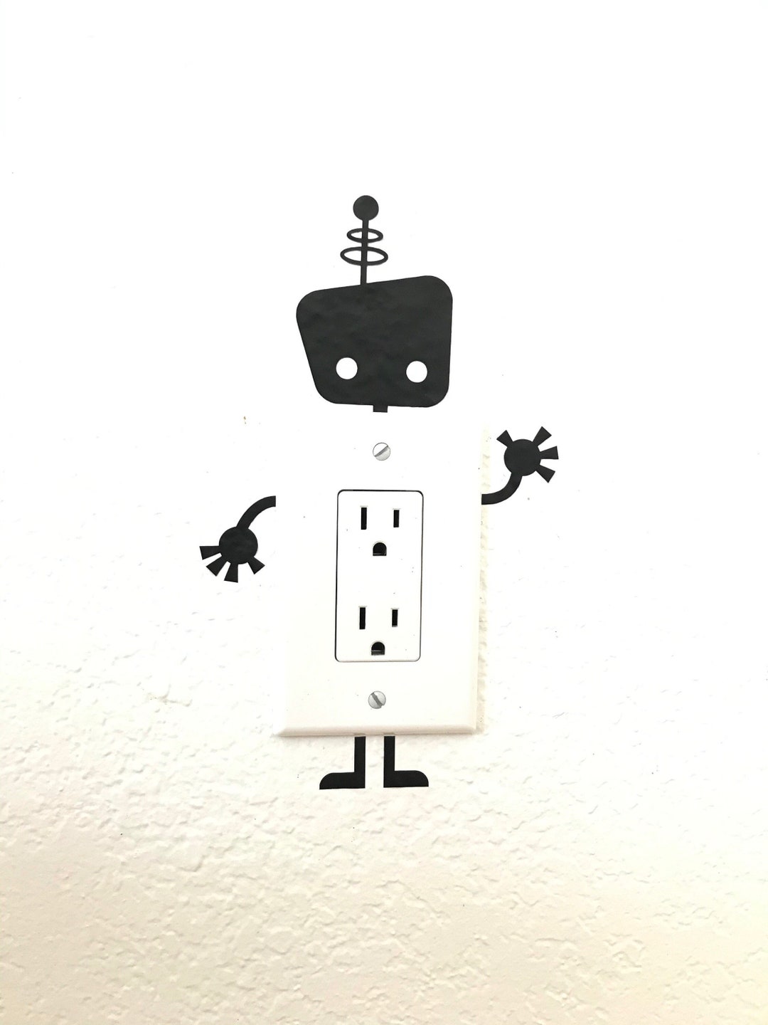 Robot Light Switch / Electrical Outlet Decal Decoration - Etsy