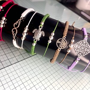 Macrame bracelet/anklet | friendship bracelet | Dainty Jewelry | Jewelry for women | Jewelry made of nylon thread | Small gift