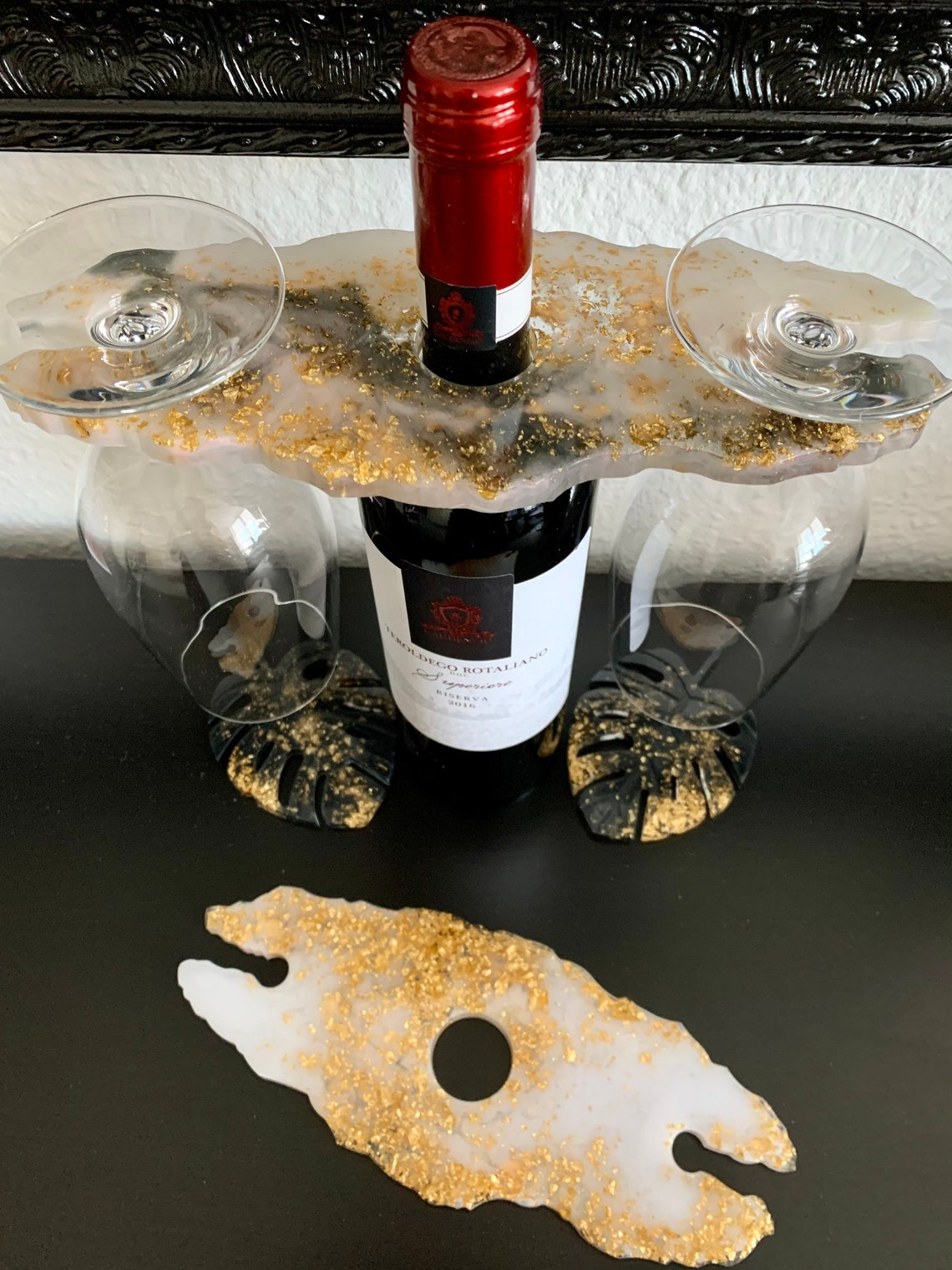 etsy wine glass holder