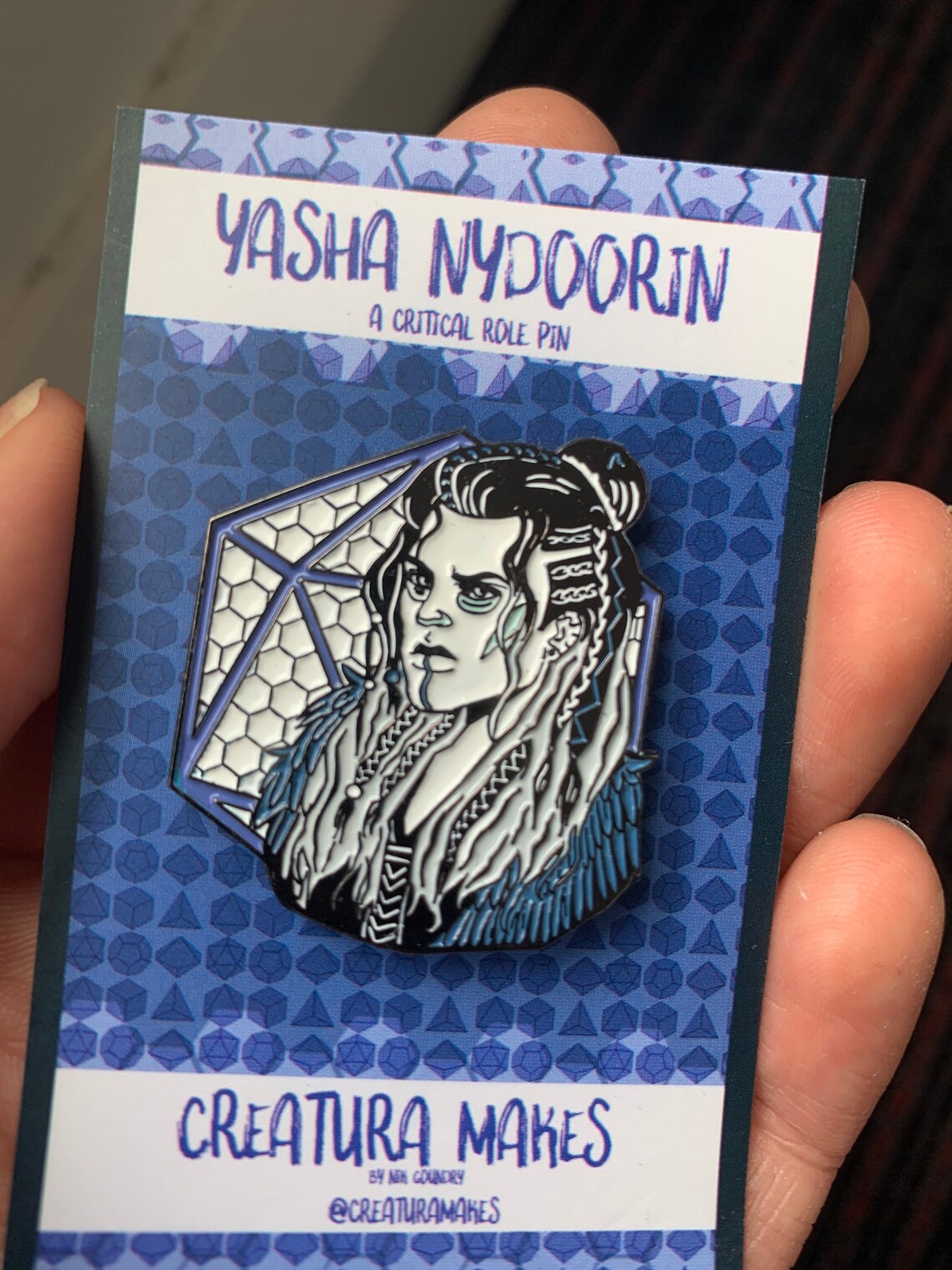 YASHA Critical Role DND Enamel Pin | Etsy