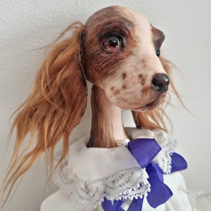 Cocker spaniel doll Cute dog figurine Art doll animal OOAK doll Poseable art doll Creature Dog memorial gift Dog parent gift Artist doll