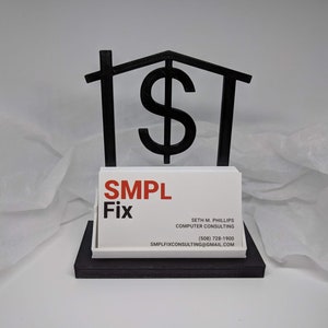 Custom Mortgage Broker Business Card Holder-Mortgage Broker Card Display-Loan Officer Card Holder-Bank Card Display-Mortage