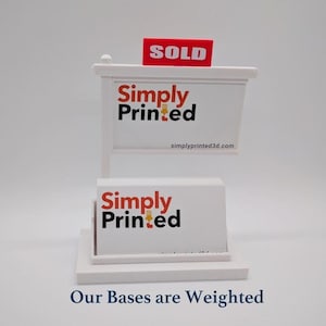 White Real Estate Business Card Holder-Realtor Card Display-Real Estate Card Holder-Card Display-Business Card Holder-Personalized Gift