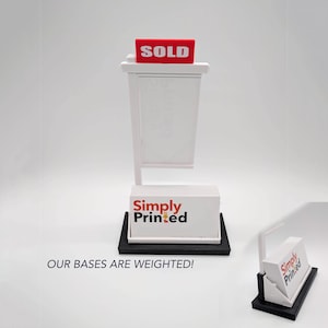 Vertical Custom Real Estate Card Display-Real Estate Card Holder-Realtor Card Holder-Card Display-Business Card Holder-Sold Sign