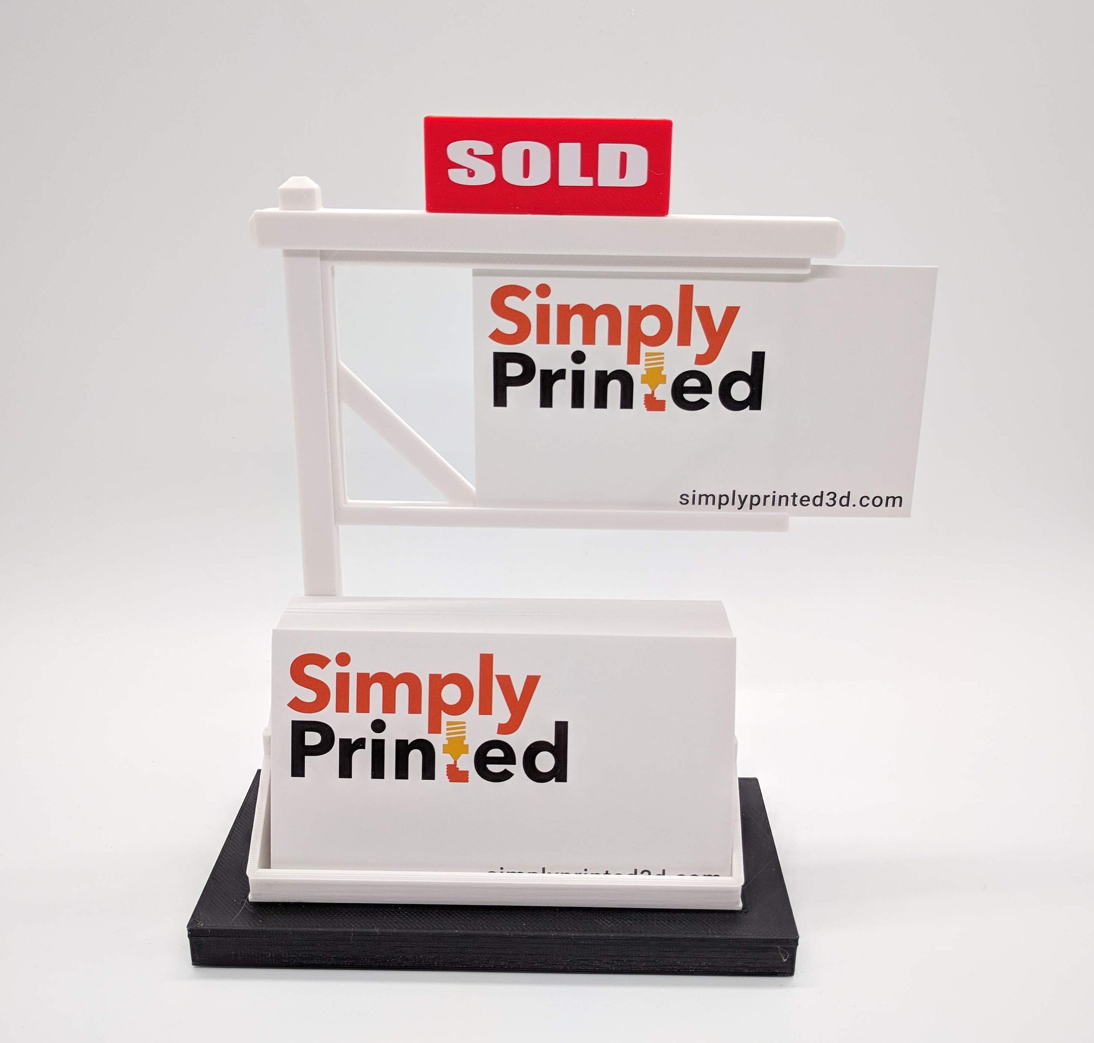 Black Real Estate Business Card Holderrealtor Card Etsy