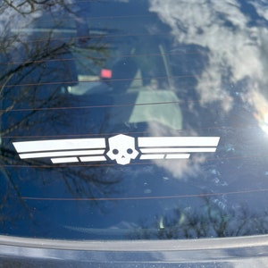 Helldivers 2 Wings Emblem Decal - 7 Inch Wide Vinyl Decal, Bumper Sticker