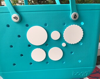 Blank, DIY 3D Printed Bogg Bag Charms & Buttons