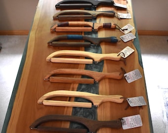 Bow Bread Knife, Wood Magnetic Blade Guard, Sourdough Bread, Mother's Day