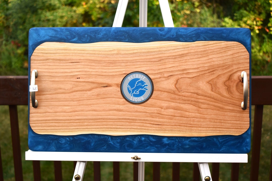 Detroit Lions, Charcuterie, Food Safe, Wood Board, Serving Board