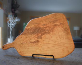 Reclaimed Birch Wood Cutting Board: Large Charcuterie Serving Tray