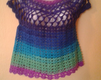 Women's Crocheted Summer Top Size Large