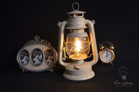 industrial lantern table lamp