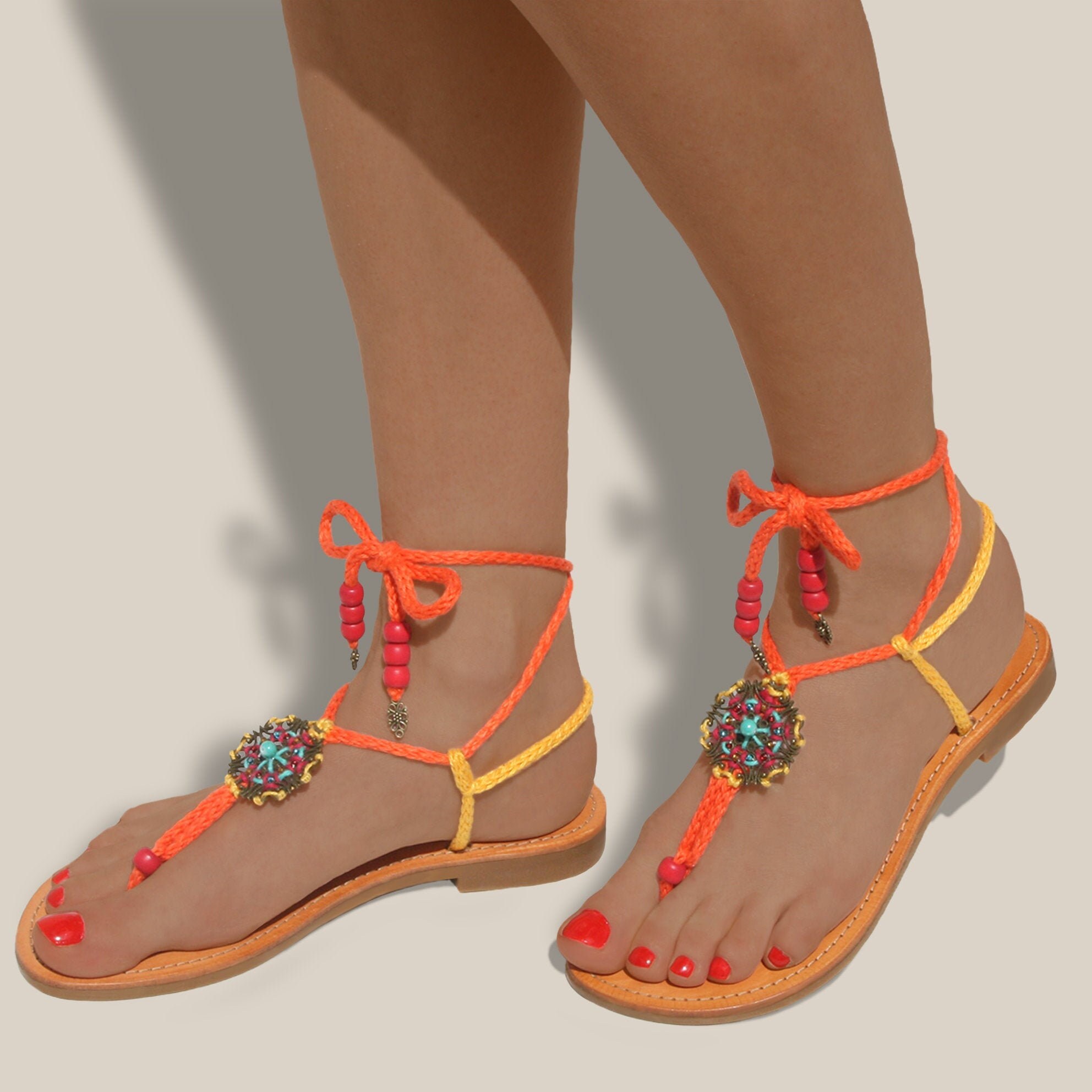 Conciërge Rose kleur plotseling Ibiza sandalen - Etsy Nederland