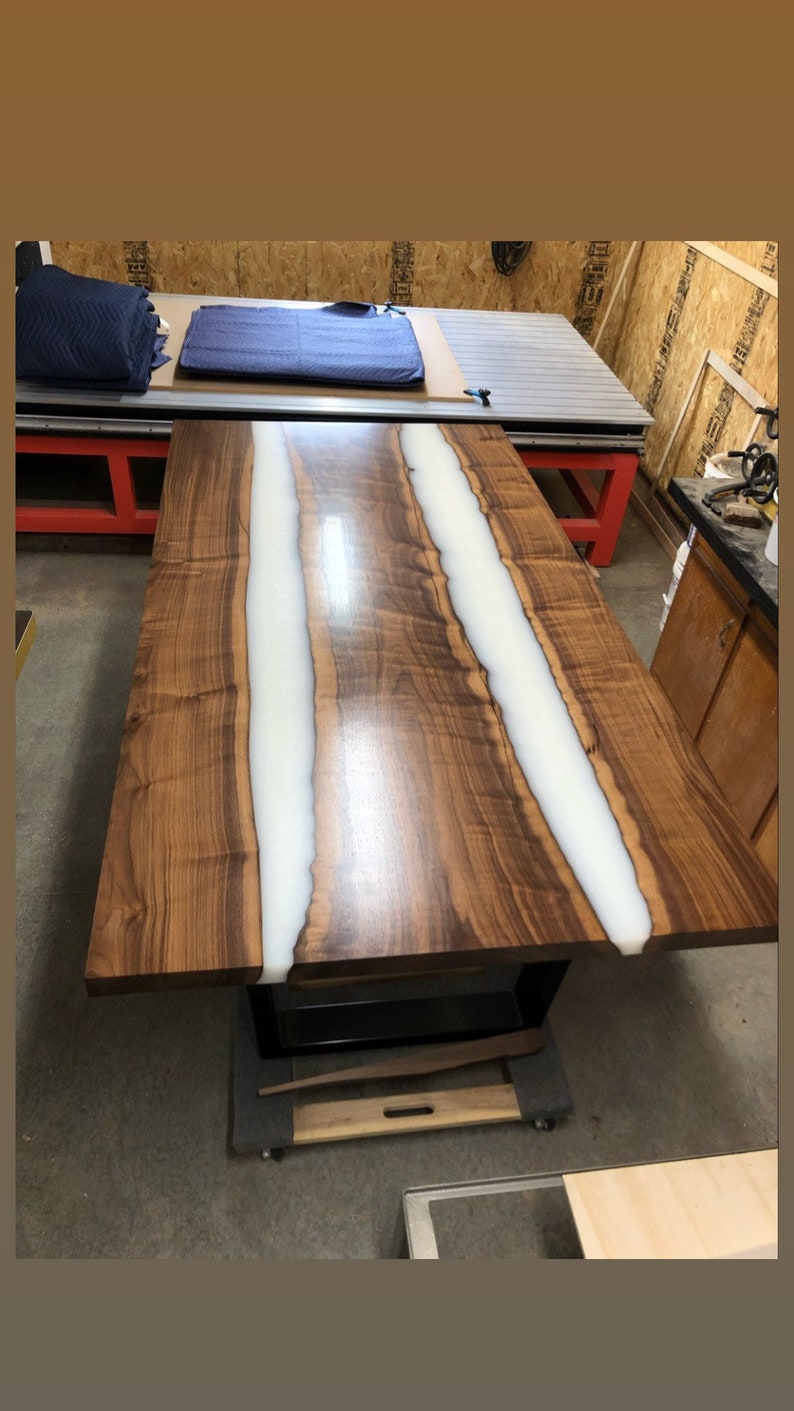 Black Walnut/epoxy River Table/resin Table Etsy