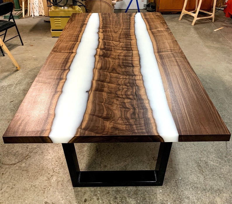 Black Walnut/epoxy River Table/resin Table Etsy