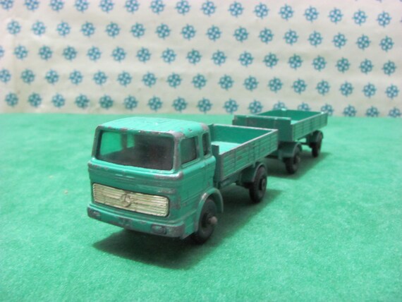 matchbox mercedes truck and trailer