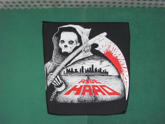 RARE Vintage Back Patch Biker Harley Davidson size Cm Back Patches fabric Original 1980 Ride For Freedom 24x31x36