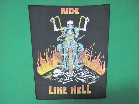 RARE Vintage Back Patch Biker Harley Davidson size Cm Back Patches fabric Original 1980 Ride For Freedom 24x31x36