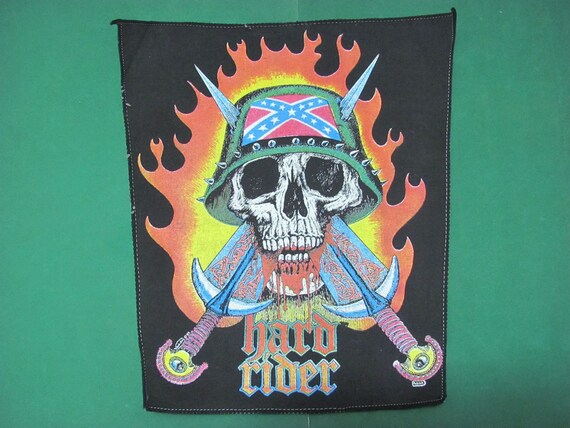RARE Vintage Back Patch Biker Harley Davidson size Cm Back Patches fabric Original 1980 Ride For Freedom 24x31x36