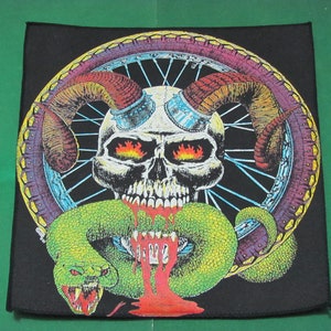 RARE Vintage Back Patch Biker Harley Davidson size Cm Back Patches fabric Original 1980 Ride For Freedom 24x31x36