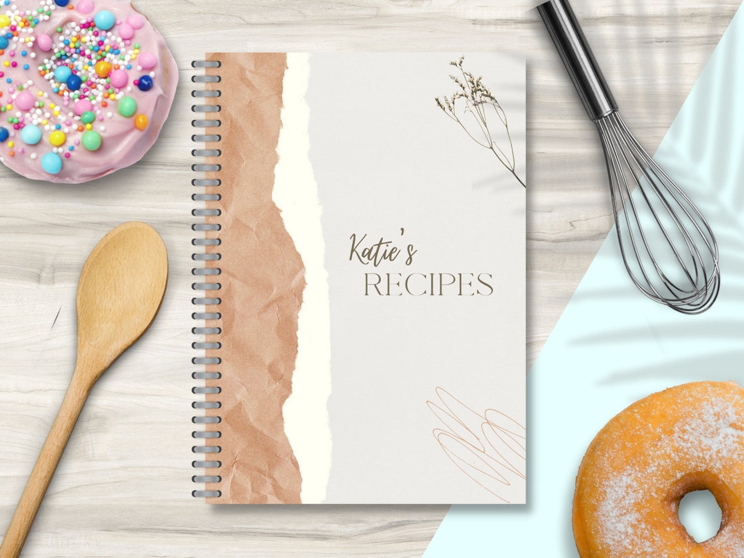 My Recipe Book, Personalised Recipe Book, Family Keepsake, Create Your