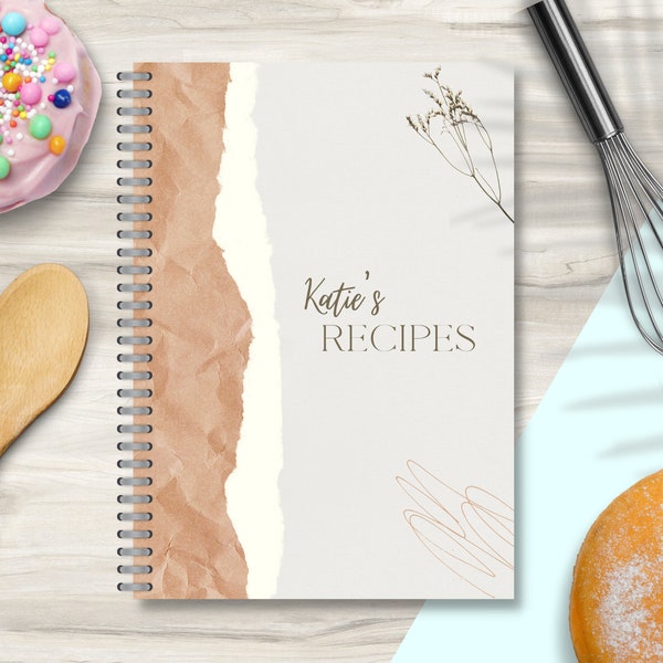 My Recipe Book, Personalised Recipe Book, Family Keepsake, Create Your Own Baking Book, Family Recipe Book, Gift for Baker, Cook Book,Baking