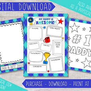Druckbares Geschenk für Papa, Druck zu Hause, digitaler Download, Papa Geburtstagsgeschenk, Vatertag Papa von Sohn Tochter, Geschenk für Papa, Papa Geschenk