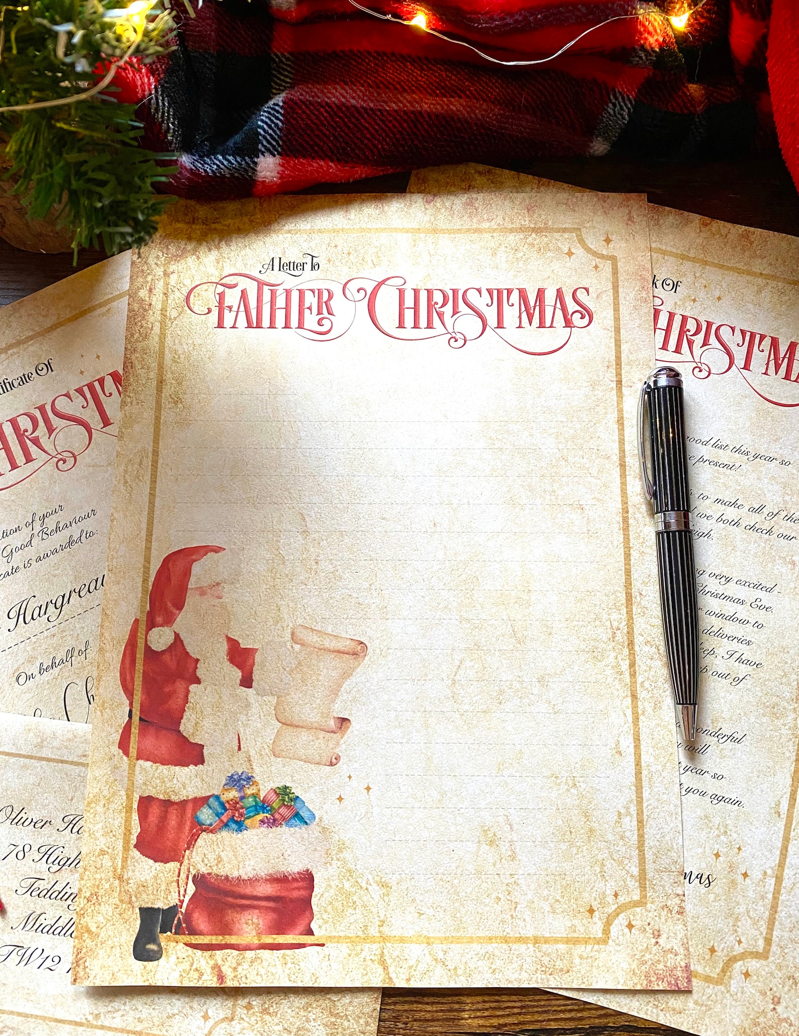 Father Christmas Letter Father Christmas Letter Bundle Etsy UK