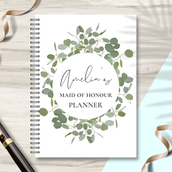 Maid of honour Gift, Bridesmaid Planner, Wedding Note Book, Maid of Honour Planner, Wedding Note Book, Hen Night Planning