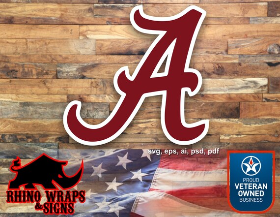 Alabama Logo Cut File Svg Eps Psd Pdf Ai Etsy