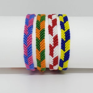 Asymmetrical Friendship Bracelet, Handmade Woven Bracelet