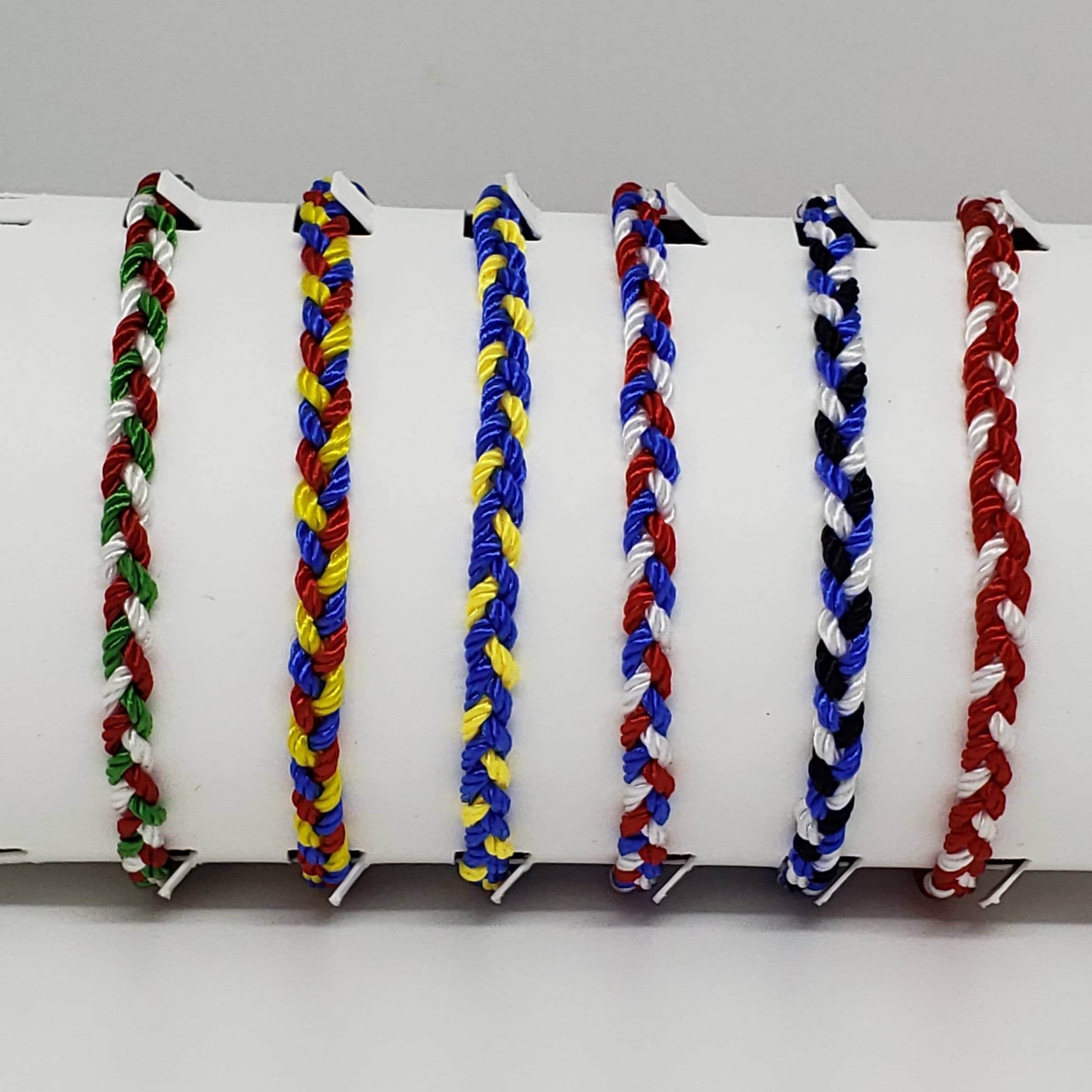 Flag Braided Bracelet: Heritage Pride Jewelry