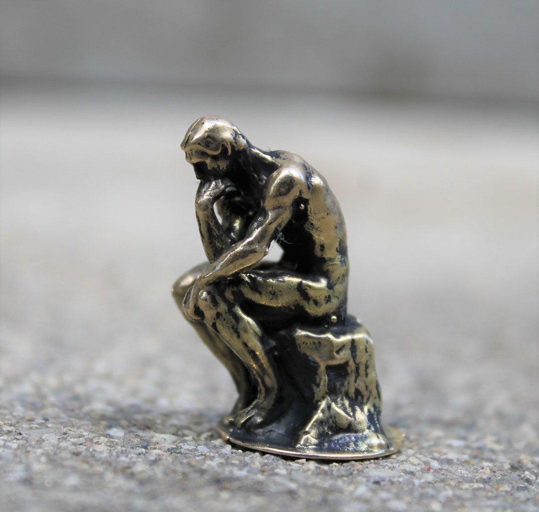 Rodin statue black and white hi-res stock photography and