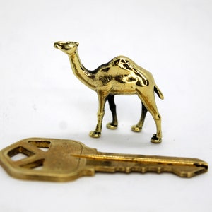 Camel Brass Small Animal Sculpture Handmade Collectible Figurine