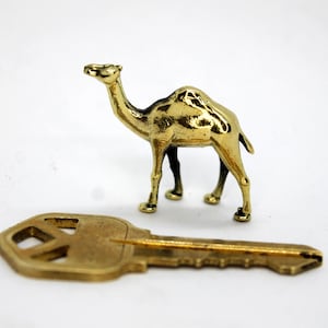 Camel Brass Small Animal Sculpture Handmade Collectible Figurine