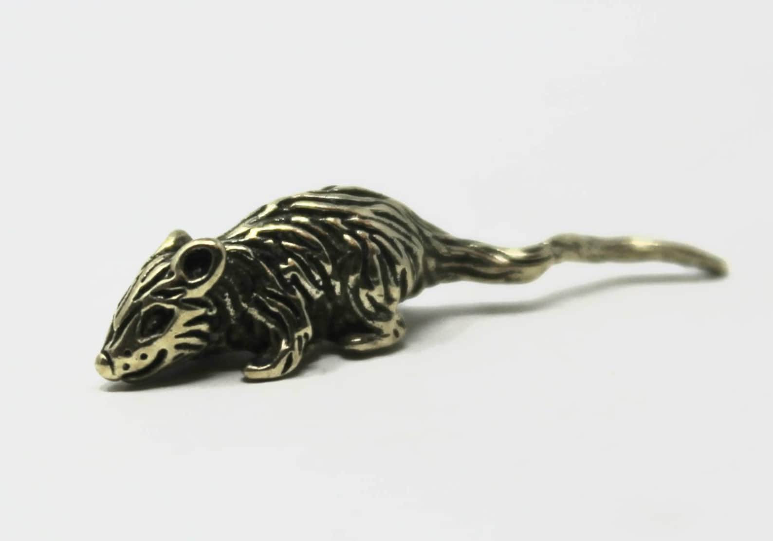 Brass Mouse Amulet For Wallet To Attract Money - Etsy