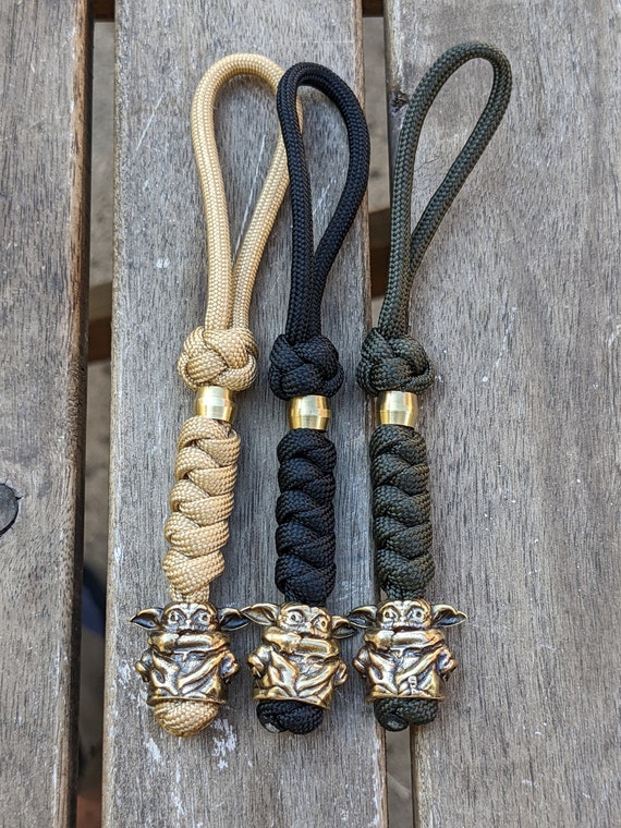 Paracord Keychain With a Brass Bead Lanyard DIY Accessorie 1 PCS -   Canada