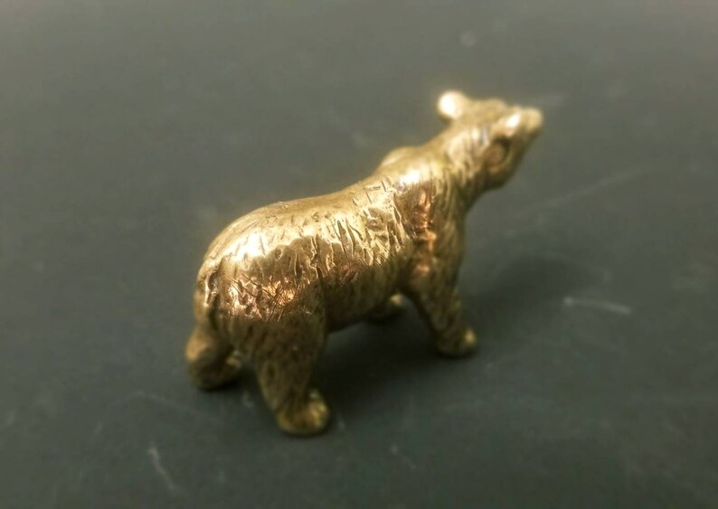 Brass Bear Collectible Figurine Handmade Art Figurine Etsy