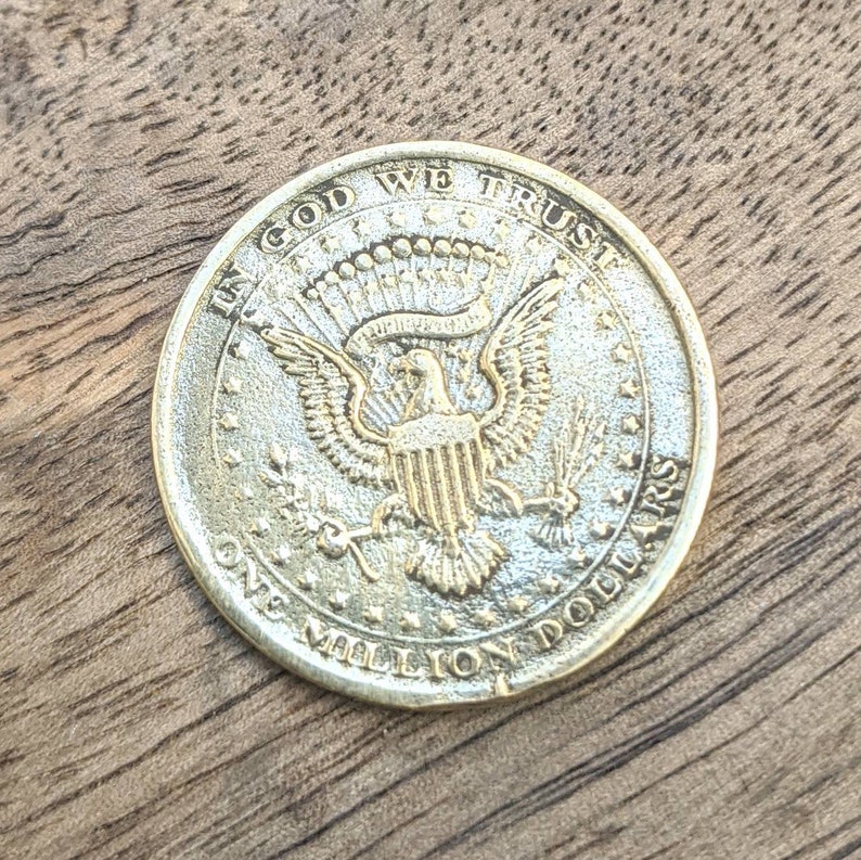 1 Million Dollars Amulet Coin Souvenir Handmade Money Talisman Etsy