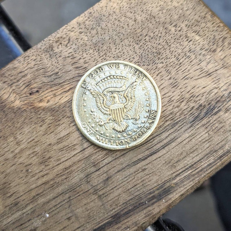1 Million Dollars Amulet Coin Souvenir Handmade Money Talisman Etsy