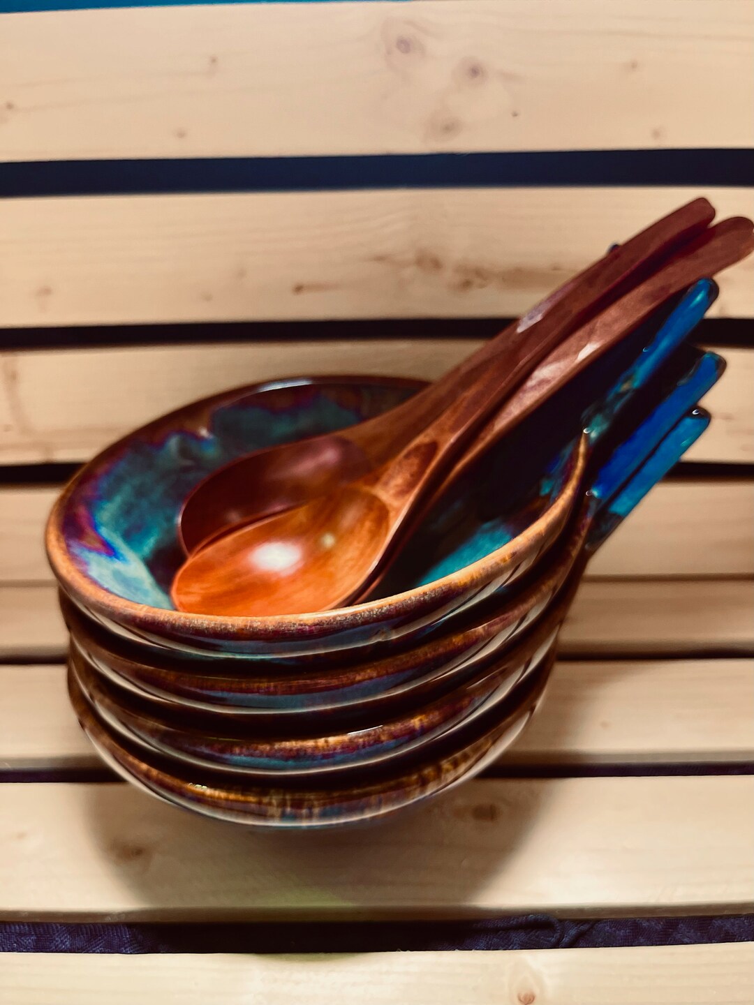 Slab Built Stoneware Soup Bowl With Handle. Includes Carved Etsy