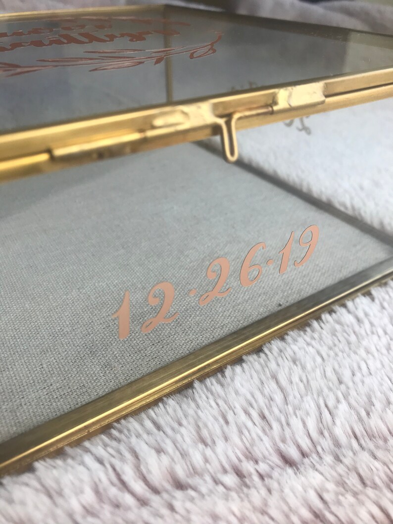 Newborn Baby Glass Gift Box / Baby Keepsake Box Etsy