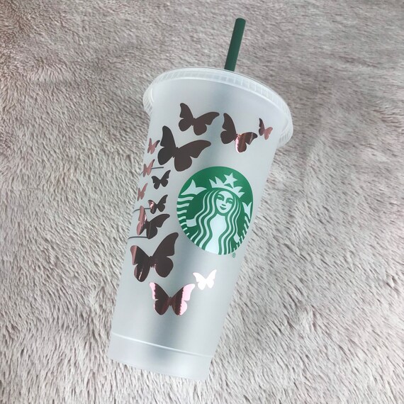 Starbucks, Other, Butterfly Starbucks Custom Cold Cup