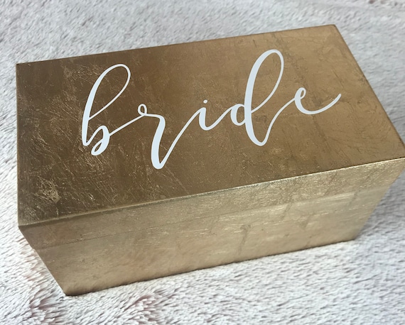 gold lacquer monogram rectangular jewelry box  makeup desk box  monogramed gift